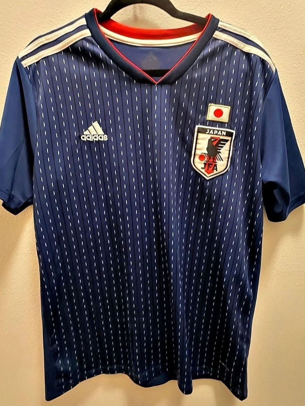 adidas Japan 2018 World Cup Home Climachill Jersey Blue & White Large
